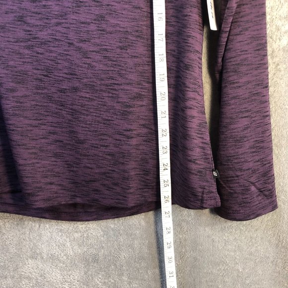 Marika Women's XL Work Out Open Back Twist Purple Long Sleeve Scoopneck Jersey - Picture 11 of 13